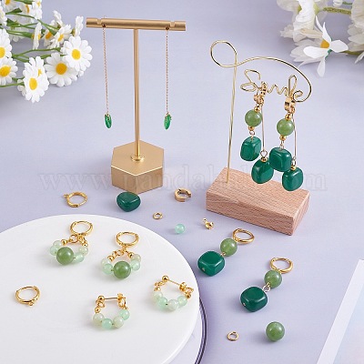 VEGCOO Kit Fai Da Te Per Gioielli 540 Pezzi – Include Perline In Pietra Naturale, Orecchini, Pinze E Scatola Organizer, Per Principianti
