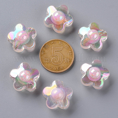 Perles en acrylique transparente&nbsp;TACR-S152-09B-08-1