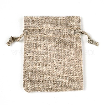 Pochettes en toile de jute&nbsp;ABAG-Q050-13x18-01-1