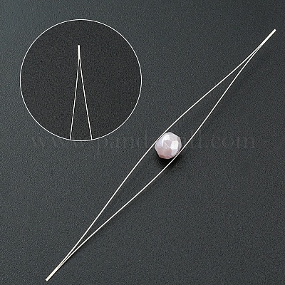 Stainless Steel Collapsible Big Eye Beading Needles, Seed Bead Needle,  Beading Embroidery Needles for Jewelry Making, Stainless Steel Color