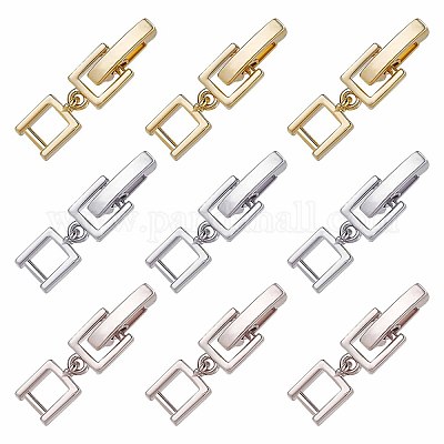 Wholesale SUNNYCLUE 1 Box 9Pcs 3 Colors Fold Over Clasp Extender Foldover  Extension Clasp Brass Fold Over Clasps Necklace Extenders for Jewelry  Making Bracelets Adult DIY Supplies Silver Golden Rose Gold 