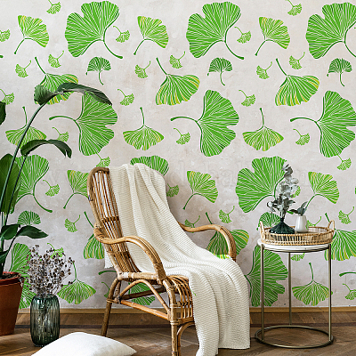 1pc Palm Leaves Stencil Large Reusable Wall Stencils Plant Leaf Art Craft  Stencils PET Hollow Out Leaves Templates Stencil