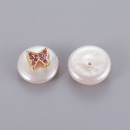 Perlas naturales abalorios de agua dulce cultivadas PEAR-E012-A05-1