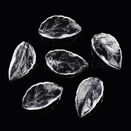 Perles de pétales de verre transparent&nbsp;GLAA-N001-20-1