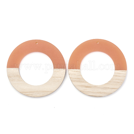 Resin & Wood Pendants RESI-T023-06B-1