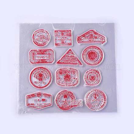 Transparent Silicone Stamp/Seal DIY-K007-05-1