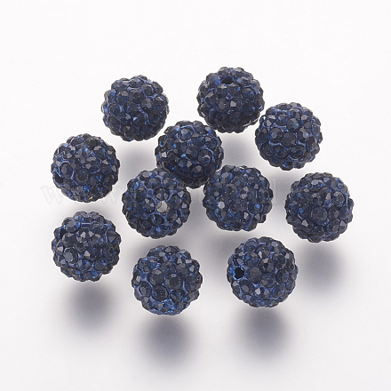 Polymer Ton Strass Perlen&nbsp;RB-K050-10mm-C15-1