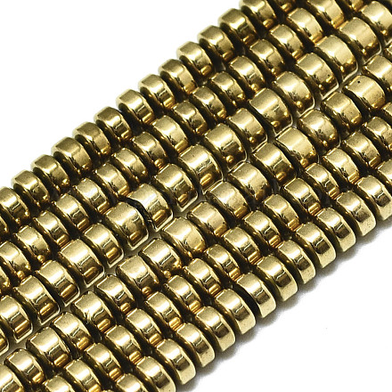Electroplate Non-magnetic Synthetic Hematite Beads Strands G-S352-43-A01-1