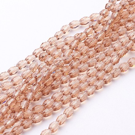 Glass Beads Strands GC891Y-12-1