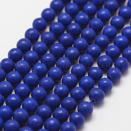 Synthetic Lapis Lazuli Beads Strands G-N0201-01-3mm-1