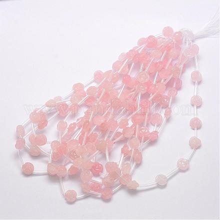 Naturale perle di quarzo rosa G-O156-A-16-1