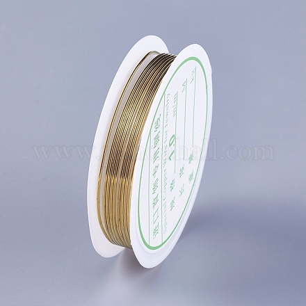 ジュエリー製作用丸銅線  ゴールドカラー  18ゲージ  1mm  1.5 m /ロール YS-TAC0001-01C-G-1