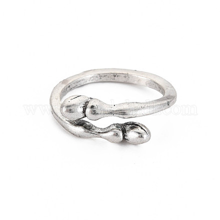 Кольцо из сплава в тибетском стиле с открытой манжетой для мужчин и женщин RJEW-S038-235-1