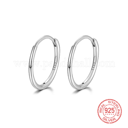 925 серебряные серьги-кольца с родиевым покрытием IK9735-07-1