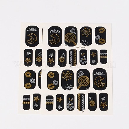 Stile misto falso rimovibile adesivi di carta tatuaggi temporanei AJEW-O025-12-1