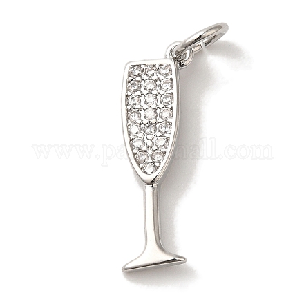 Кубические подвески из латуни с микропаве KK-U027-07P-02-1