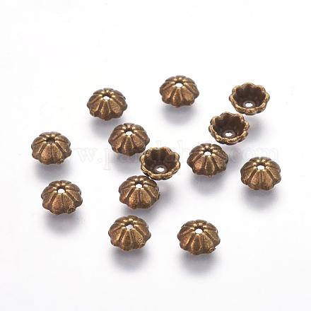Coppette copriperla di perline stile tibetano TIBEB-00954-AB-NR-1