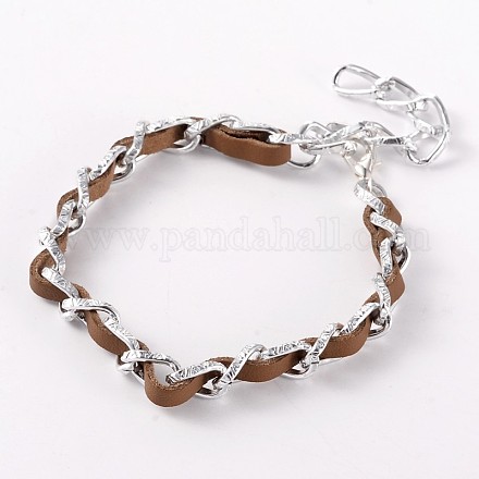 Imitation Leather Cord Anklets AJEW-AN00120-1