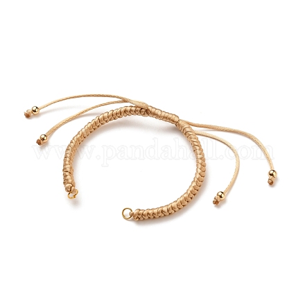Fabrication de bracelet en nylon tressé réglable AJEW-JB00762-01-1