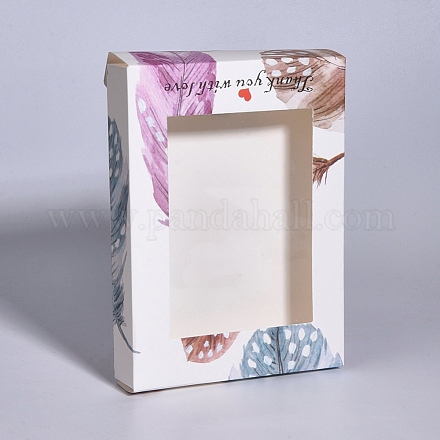 Boîte de papier kraft créative pliable CON-G007-04A-01-1