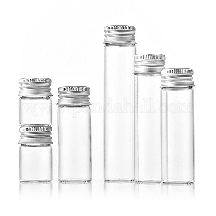 Botellas de vidrio grano contenedores CON-WH0085-74E-1