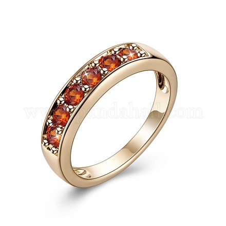 Brass Micro Pave Cubic Zirconia Finger Rings RJEW-BB32079-F-6-1