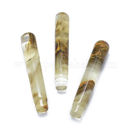 Синтетические стеклянные бусины из тигрового стекла G-G795-03-02B-1