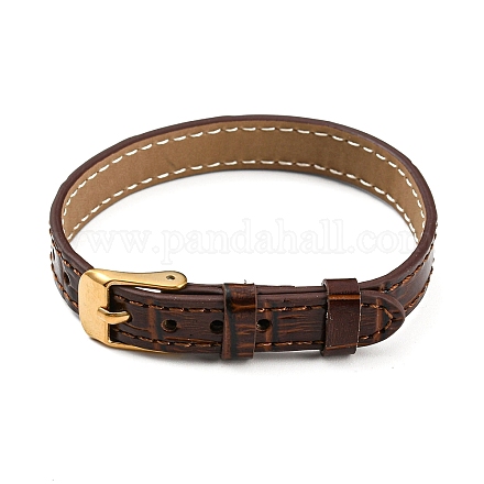 Bracelets de montre texturés en cuir AJEW-K232-01G-05-1