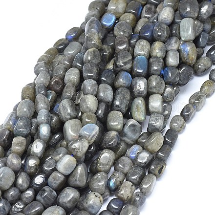 Chapelets de perles en labradorite naturelle  G-O173-059A-1