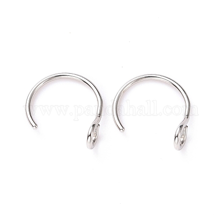 316 Stainless Steel Hoop Nose Rings AJEW-G037-01A-P-1