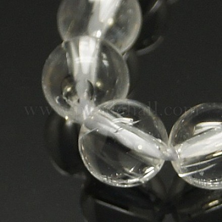 Granos de cristal de cuarzo natural hebras G-C175-4mm-2-1