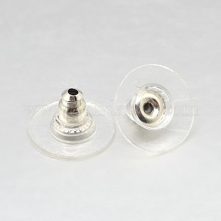 Brass Ear Nuts KK-F0295-01S-1
