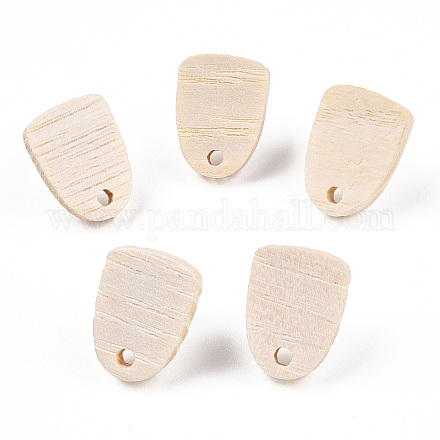 Fornituras de aretes de madera de fresno EJEW-N017-011R-1
