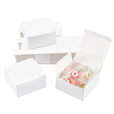 PandaHall 30 Pack Soap Packaging Box 3 x 3 x 1.5 Homemade Soap Box for Soap Making Supplies Small Kraft Gift Boxes Favor Boxes for Party Christmas CON-WH0062-05A-1
