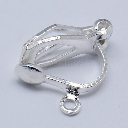 Iron Clip-on Earring Findings E030-S-1