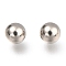 Non-Tarnish 201 Stainless Steel Beads, No Hole/Undrilled, Solid Round, Stainless Steel Color, 7mm