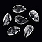 Transparent Glass Petal Beads, Autumn Leaf, Clear, 22.5x12.5x5mm, Hole: 1.2~1.4mm, about 980~1000pcs/set
