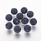 Polymer Clay Rhinestone Beads, Grade A, Round, Pave Disco Ball Beads, Montana, 10x9.5mm, Hole: 1.5~1.8mm
