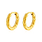 Stylish Stainless Steel Hoop Earrings, Golden