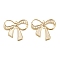 Brass Connector Charms, Cadmium Free & Lead Free, Bowknot Links, Real 24K Gold Plated, 23x25.5x1.5mm, Hole: 1.4mm