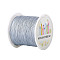 Nylon Braided Cord, Chinese Knotting Cord for Bracelet Jewelry Making Macrame Craft, Light Grey, 0.5mm, about 147.64yards/roll(135m/roll)