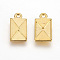Alloy Charms, Lead Free and Cadmium Free, Envelope, Golden, about 16.5mm long, 9mm wide, 2mm thick, hole: 1.5mm