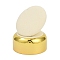 Microfiber Pendant Display Stands, with Aluminium Alloy Base, Beige, Golden, 5.55x5.55x6.55cm