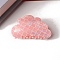 PVC Claw Hair Clips, Cloud, Salmon, 85x45x50mm