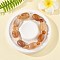 Natural Agate Bead Stretch Bracelets, Barrel, Inner Diameter: 2-1/4 inch(5.8cm)