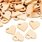 Blank Wood Cabochons, Heart, BurlyWood, 39~40x38~40x4.5~5.5mm