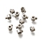 304 Stainless Steel Crimp Beads, Loose Spacer Beads, Rondelle, Stainless Steel Color, 4x3x2.5mm, Hole: 1mm