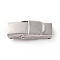 Tarnish Resistant 201 Stainless Steel Watch Band Clasps, Rectangle, Stainless Steel Color, 25x14x6mm, Hole: 4x10mm