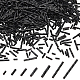 PH Pandahall 1390 Stück 7 Größen schwarze gedrehte Signalhornperlen GLAA-PH0002-68-1