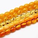 Buddhist Jewelry Beaded Findings Resin Oval Bead Strands RESI-L002-H-1